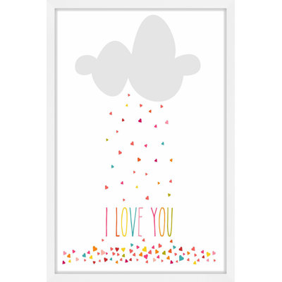 'Raining Hearts' Framed Print