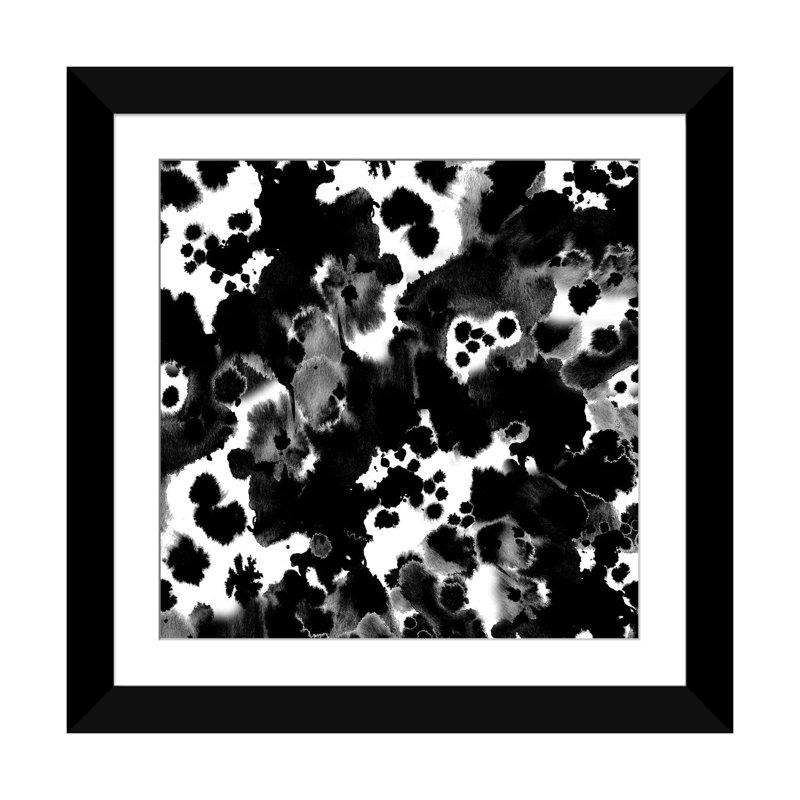 « blaire b&w », impression sur toile, H 24 po x l 24 po x P 1 po, Papier d'art encadré noir