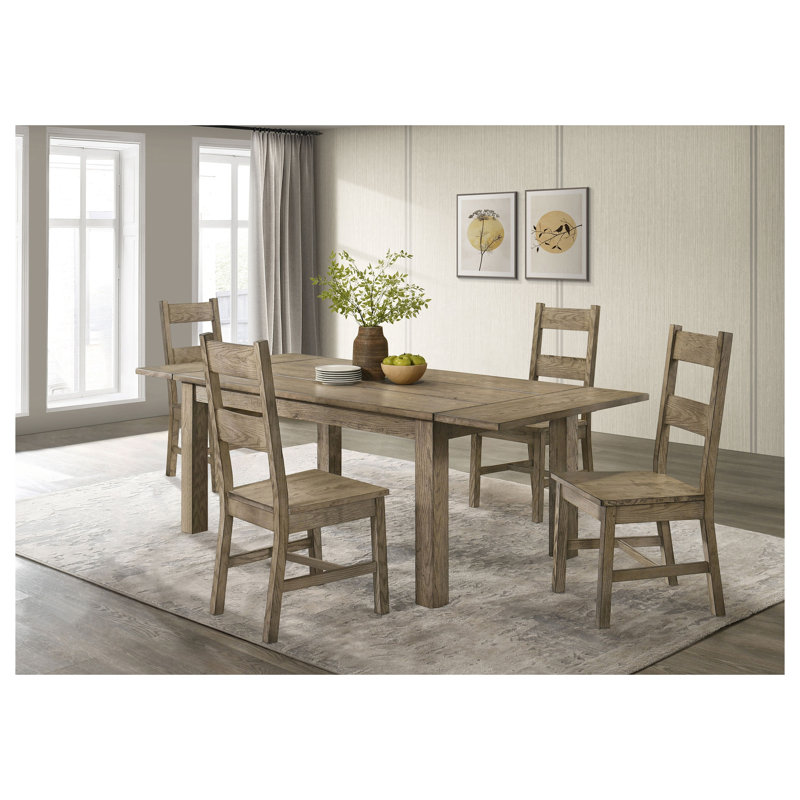 Solid Wood Top Dining Set