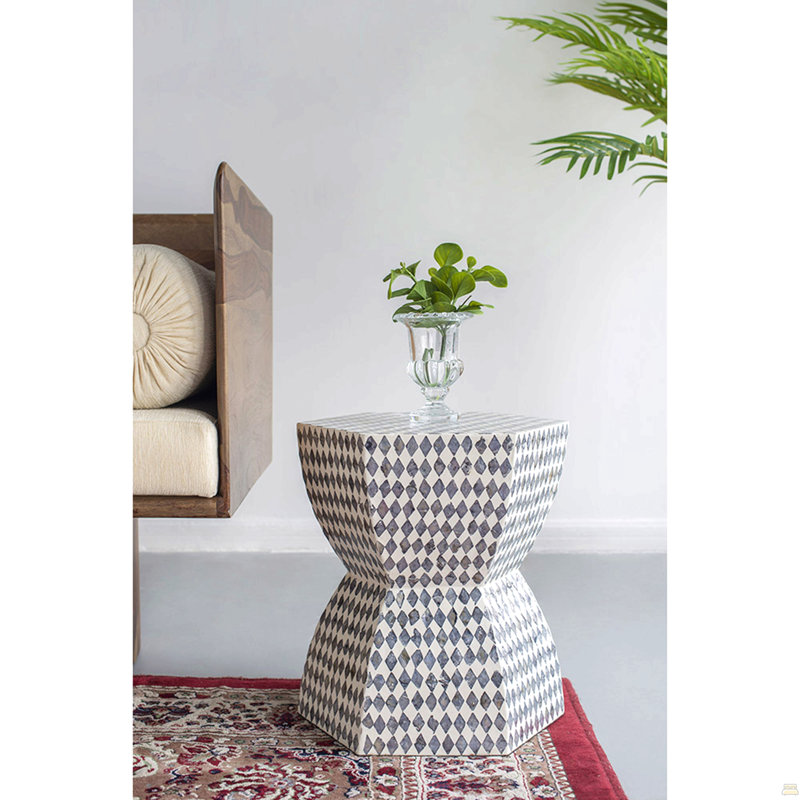 Tabouret de jardin 15 po x 13 po x 17 po, table d'appoint