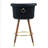 COOLMORE Swivel Bar Stools With Backrest Footrest-1873448647