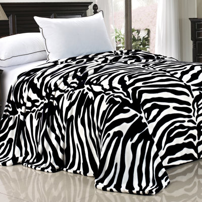 Animal Print Knitted and Hand Woven Blanket