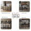 Ensemble de 2 tabourets de bar rembourrés en similicuir avec tabourets de bar et structure en métal pour comptoir, îlot de cuisine (beige)-542152392-542152393