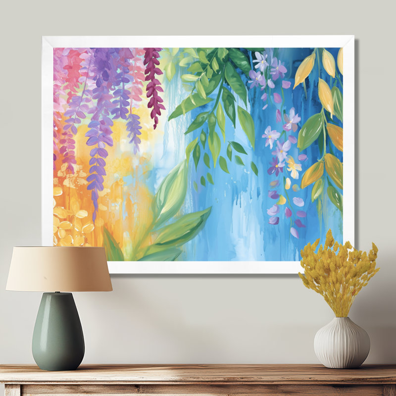 «Summer Jungle Path To Heaven I», reproduction d'art sur toile, H 24 po x l 32 po, Blanc