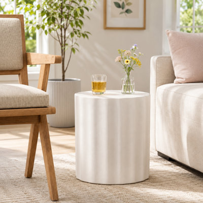 Table d'appoint d'extérieur en béton léger MGO
