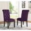 5 salles à manger : Table et chaises rustiques, texture pin foncé, 4 options : Table rectangulaire, 4 chaises à boutons