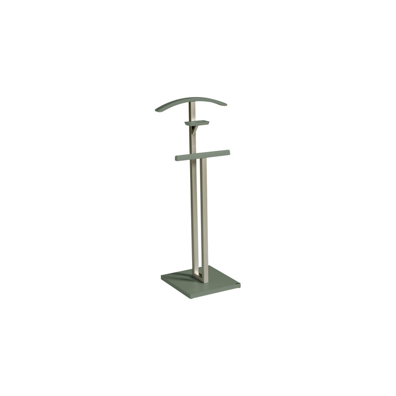 Solid Wood Freestanding Valet Stand, Green