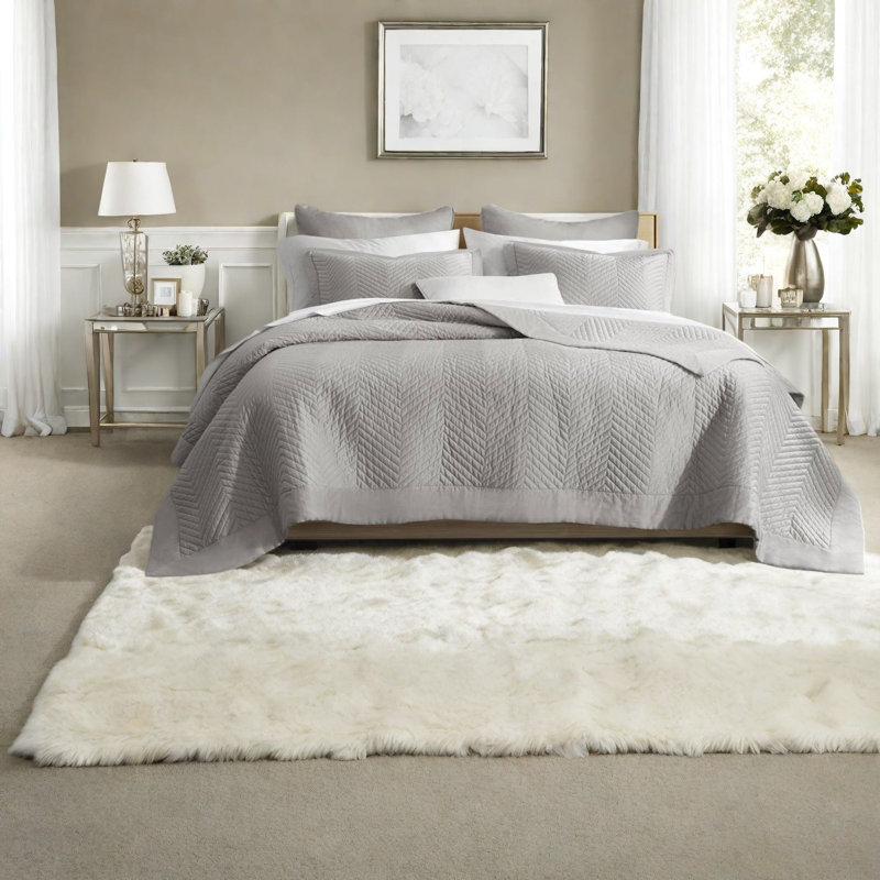 Ensembles de literie en coton respirant pour grand lit, ensemble de courtepointe moderne pour la maison