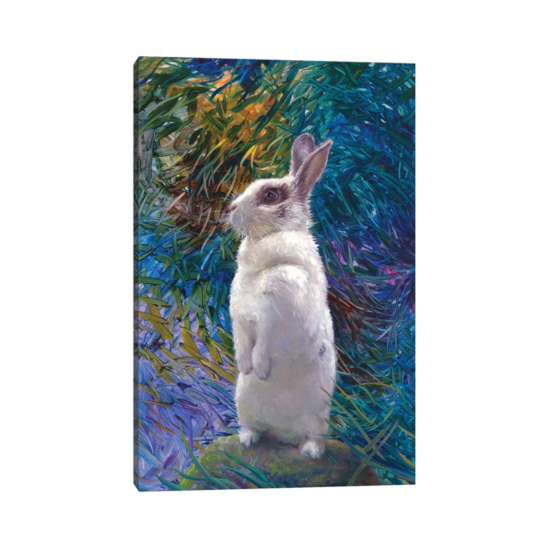 Zaika by Iris Scott - 1 Piece Wrapped Canvas and Floater Frame Wall Art, 20.32 cm H x 30.48 cm W, Wrapped Canvas