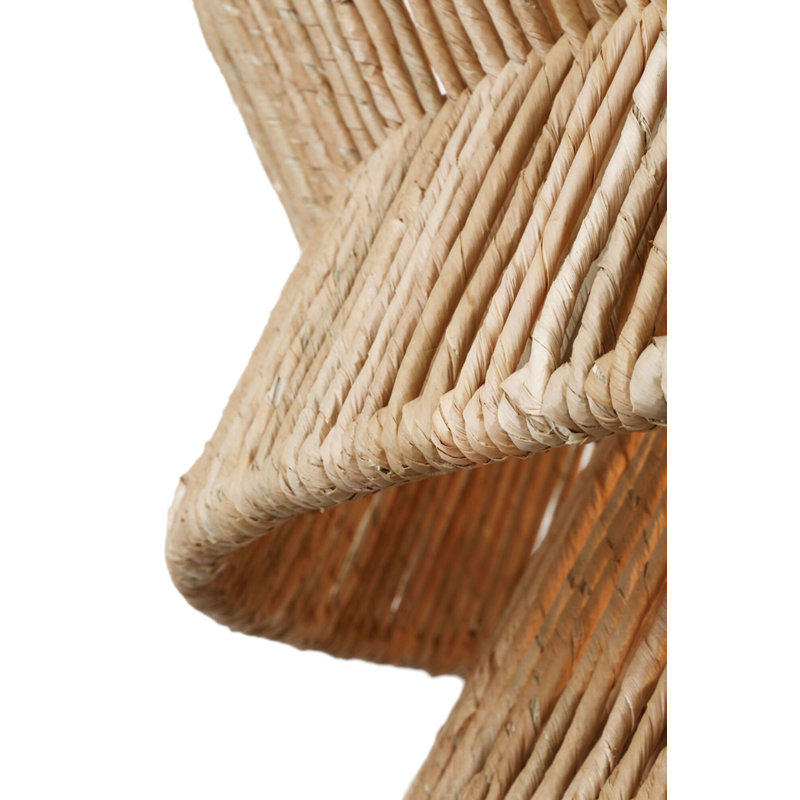 Antigua 30" Chandelier in Natural Abaca, Bronze