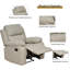 Fauteuil inclinable en similicuir Zanelle-1856149440