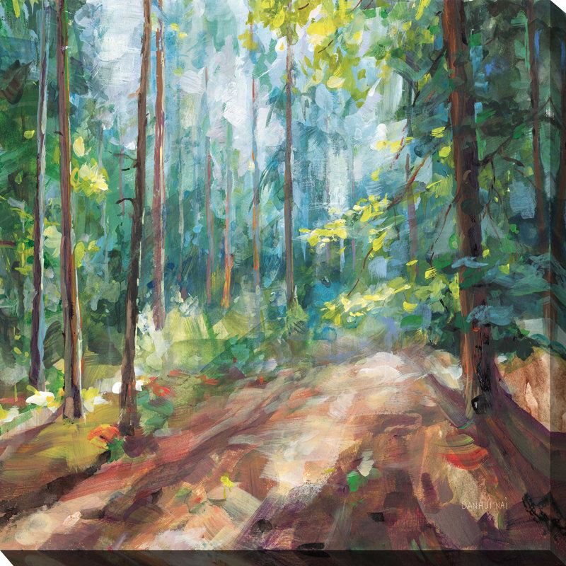 Woodland Reverie - Peinture, L 18 po x H 18 po, Toile tendue
