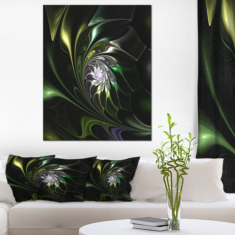 « green teinté vitrail », impression, H 40 po x l 30 po x P 1,5 po, Métal