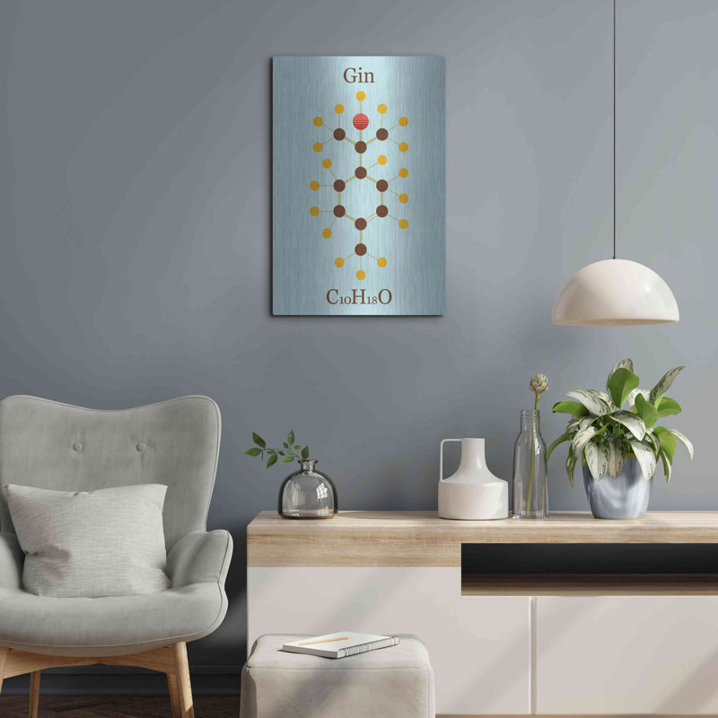 " Gin Molecule " by Maxim, 24" H x 16" W