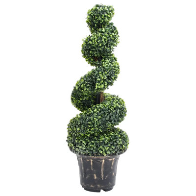 Faux Boxwood Plant in Pot