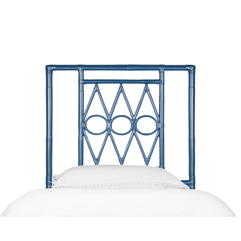 Tête de lit à structure ouverte Michelle, Bleu marine, Simple
