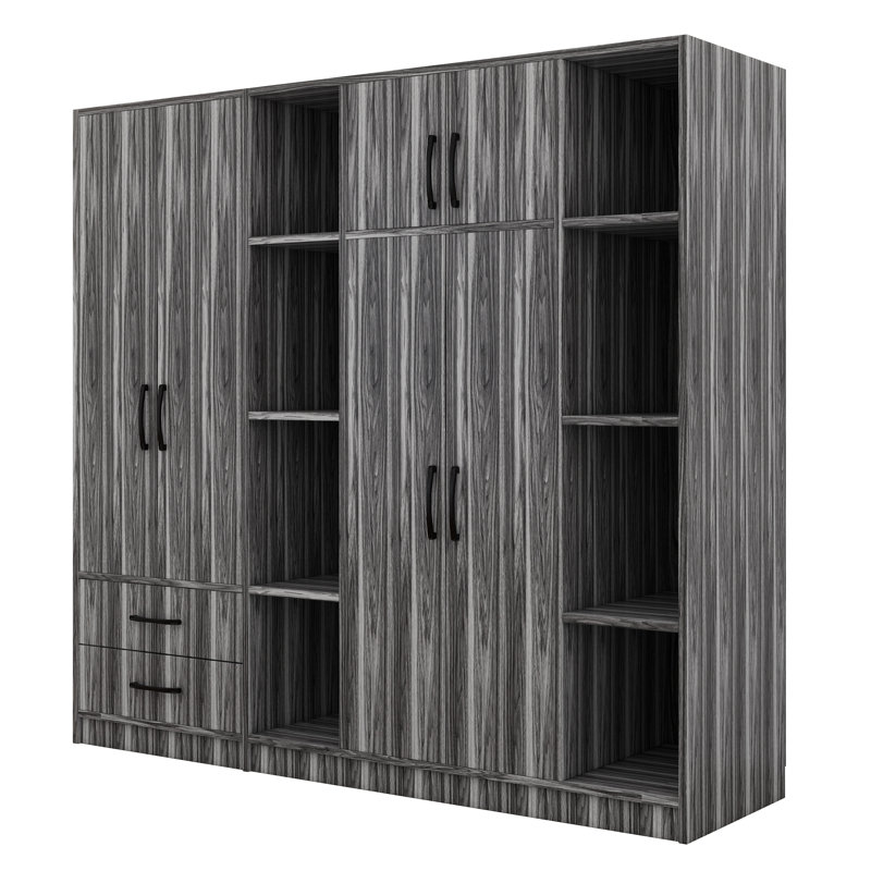 Armoire 6 tiroirs avec tiroirs, Grey