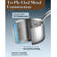 Casserole en acier inoxydable 3 pintes avec couvercle Cook N Home Classic-49835514