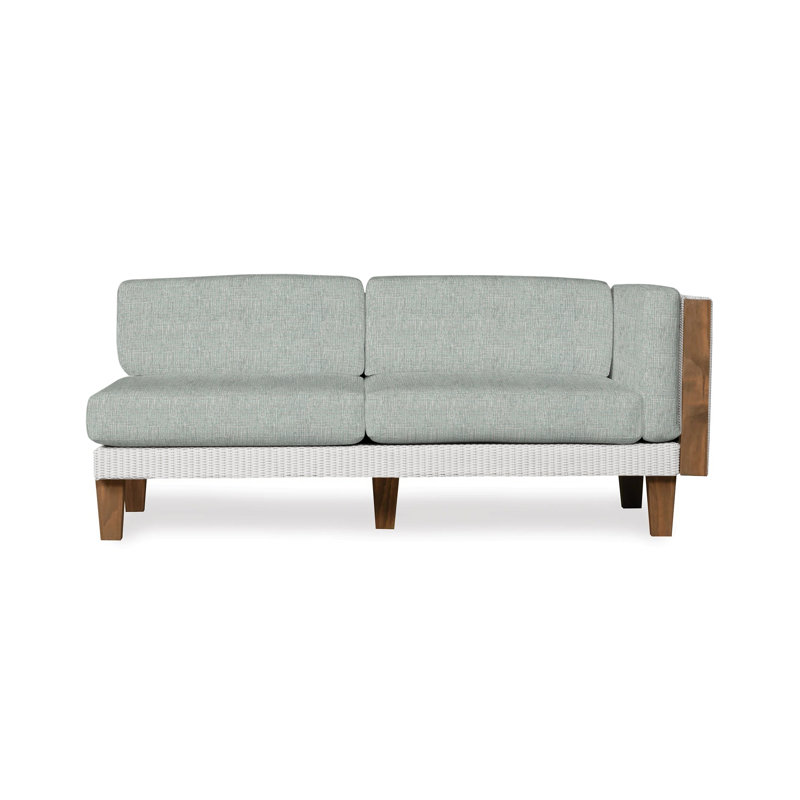 Catalina Outdoor 2 - Seat Loveseat, White, Demo Oatmeal