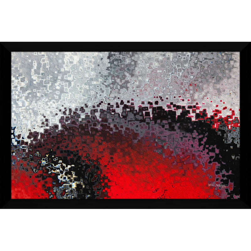 Psaume 51:12 Restore Unto Me par Mark Lawrence - reproduction, H 27,5 po x l 39,5 po x P 0,75 po, Cadre noir