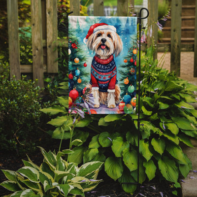 Drapeau de Noël Tibetan Terrier