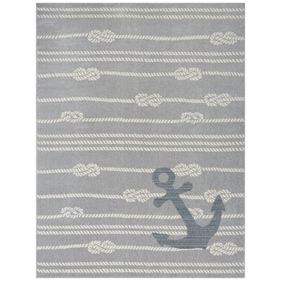 Tapis gris Anchor