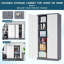 Armoire de rangement simple en métal (H 72 po x l 36 po x P 18 po)-2132980693