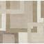 Hand Knotted Geometric Area Rug in Cream/Brown-16485583