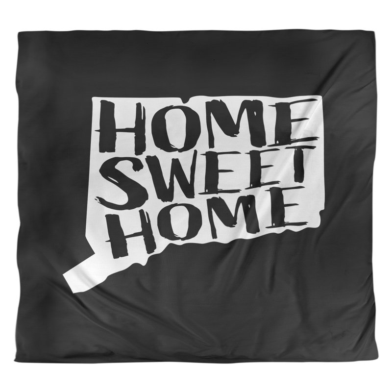 Housse de couette connecticut doux, Housse de couette pour grand lit, Noir, Microfibre