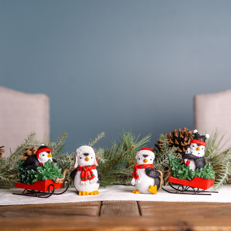 Figurine pingouins ludiques (ensemble de 2)