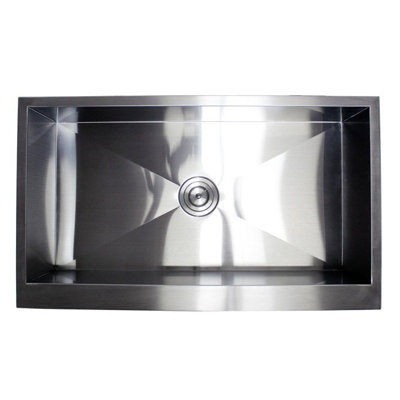 CozyBlock 36'' L Single Bowl Stainless Steel Kitchen Sink