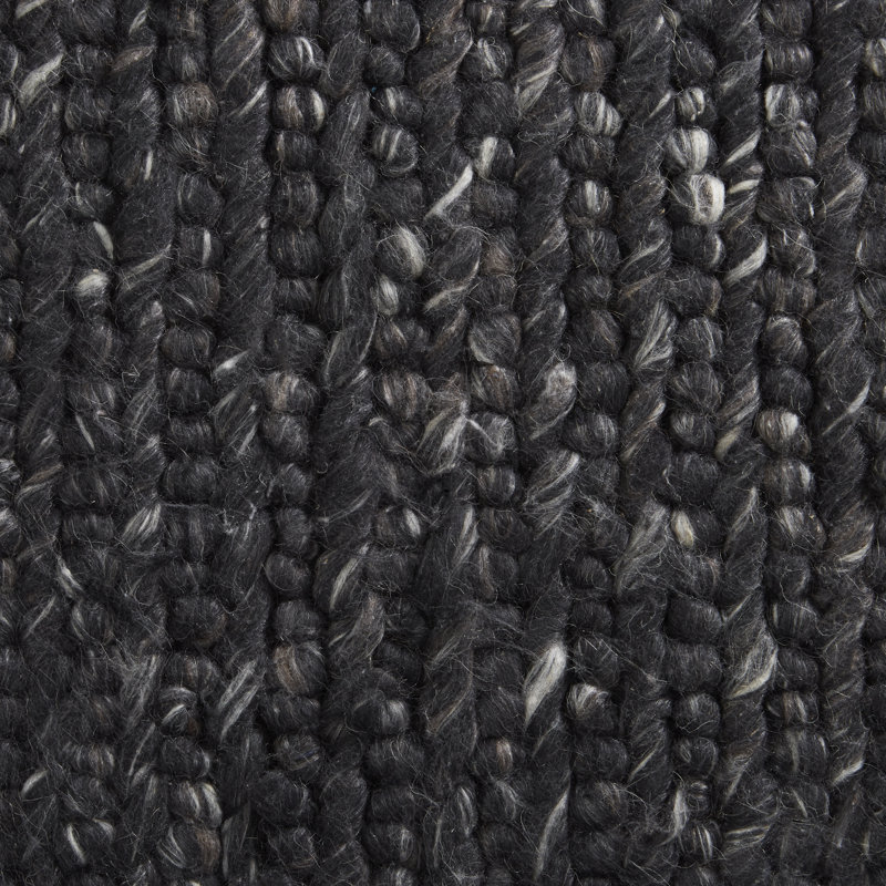 Pim Pim Wool Area Rug in Slate, Rectangle 6' x 9'