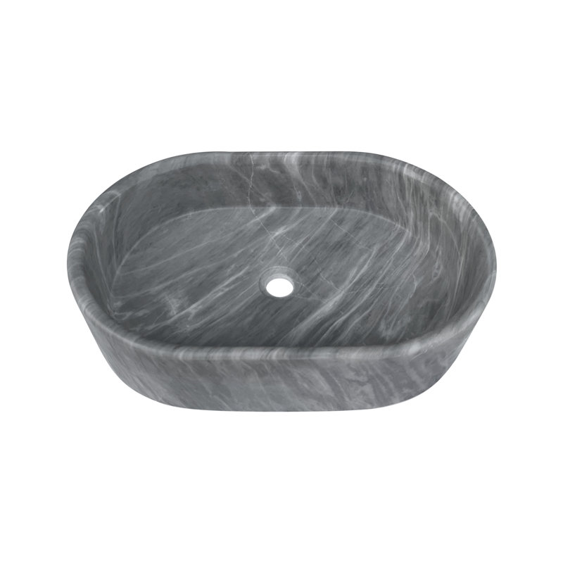 Luxury Marble Bathroom Sinks, Gray Natural Stone, Modern Elegance For Home