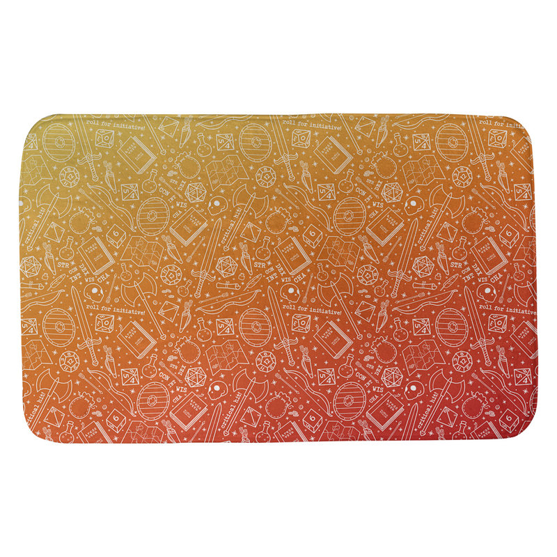 Tapis pour salle de bain rpg Leffel, l 17 po x L 24 po, Ombre