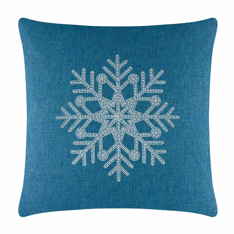 Coussin Sparkles Home | Motif strass | Faux perles | Rempli de plumes | Tailles personnalisées, 20 po x 20 po