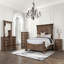 Mobilier de chambre à coucher de style transitionnel avec finition de dentil de style transitionnel 1 pièce