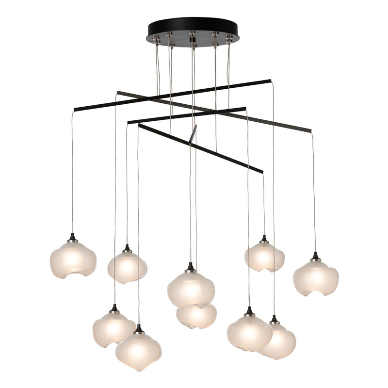 Ume 10-Light Mobile Pendant - Modern Brass - Long Overall Height, 86.5", Soft Gold