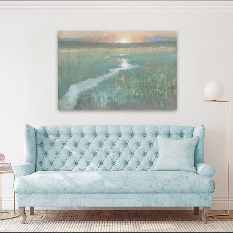 Contemporary And Traditional Evening Stream, 60" H x 40" W
