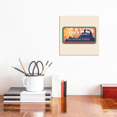 Save The Planet by Carmen Jabier - Gallery-Wrapped Canvas Giclée on Canvas