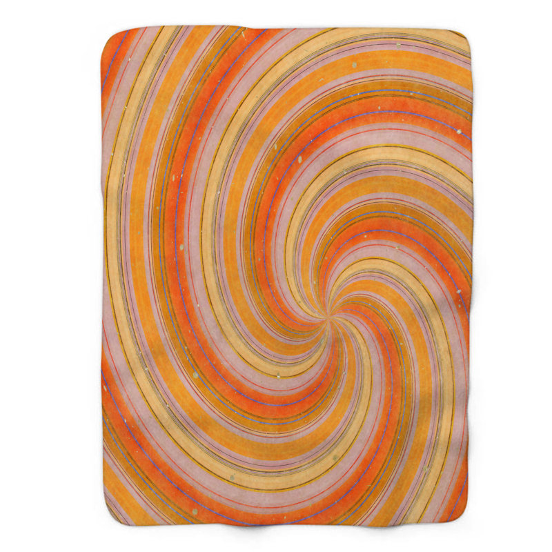 Hippie Swirls - 1 pièce Sherpa Premium, Grand lit