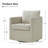 Nicha 29"W Modern Farmhouse Slipcovered Swivel Barrel Chair-94190895