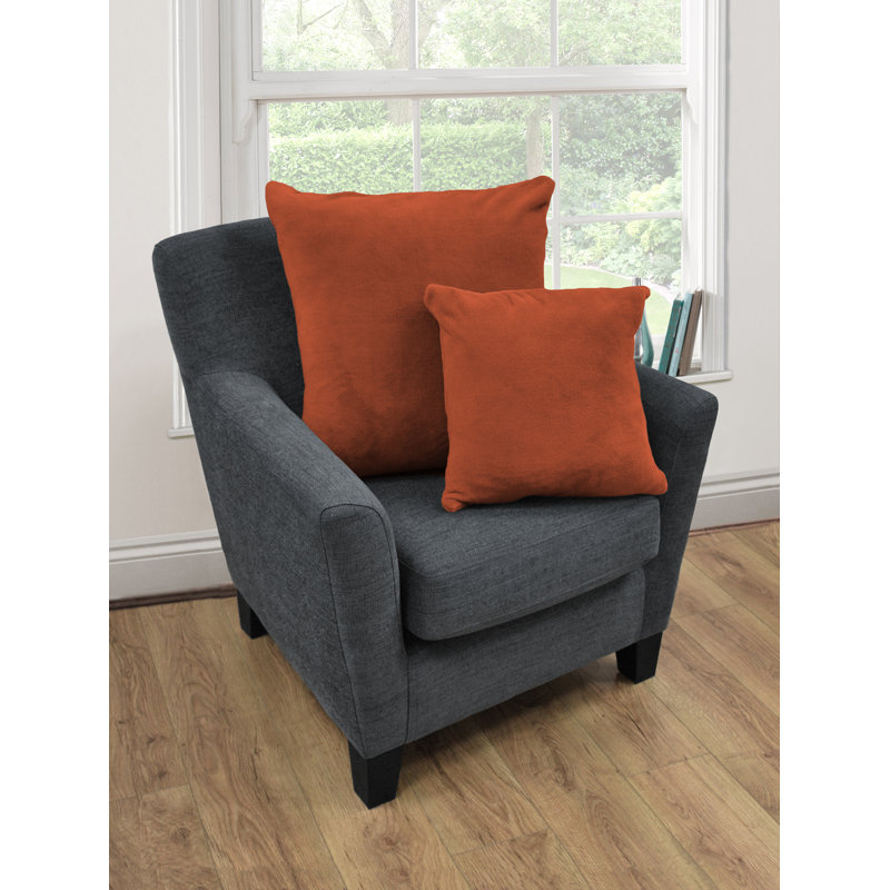 Burford Square Cushion, 59 x 59cm, Black