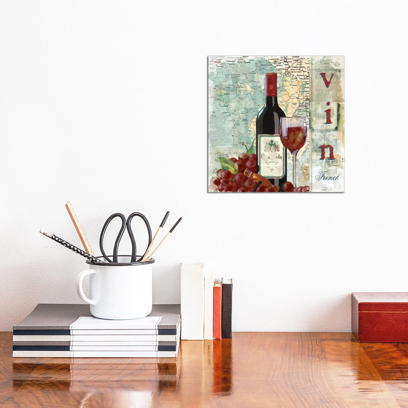 Vin by Carol Robinson - Print on Canvas, Wrapped Canvas, 45.72 cm H x 45.72 cm W x 3.175 cm D