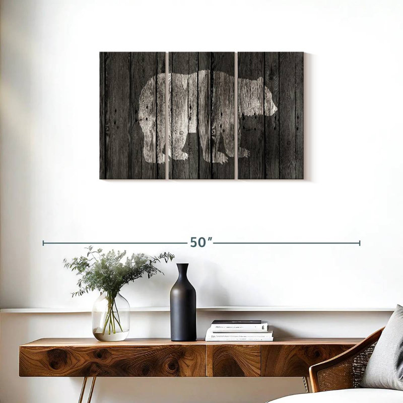 Brampt Bear Lodge, 20" H x 33" W