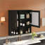 Armoire à pharmacie 30 po 2-en-1, miroir mural avec tablettes réglables et portes à fermeture douce, miroir de rangement haute définition pour meuble-lavabo-963528850