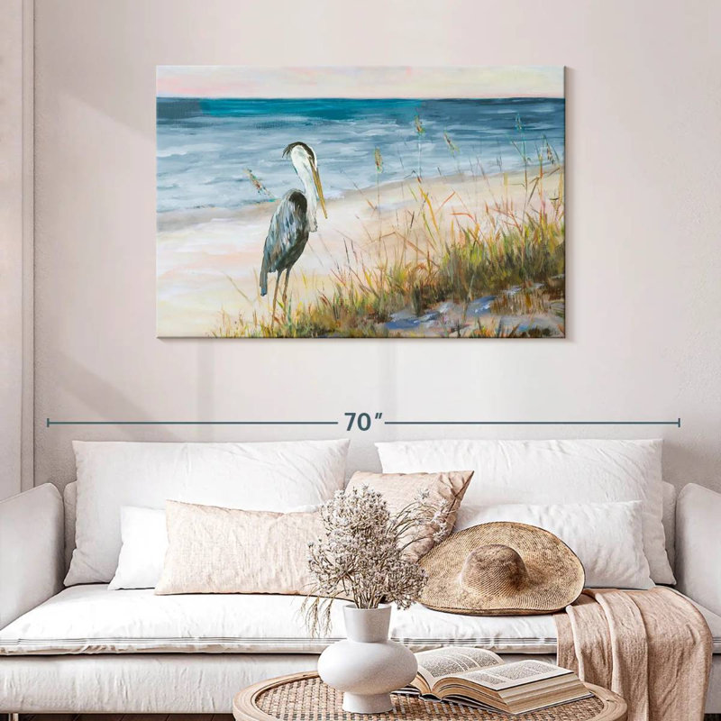 Brampt Heron Ocean View, 30" H x 45" W