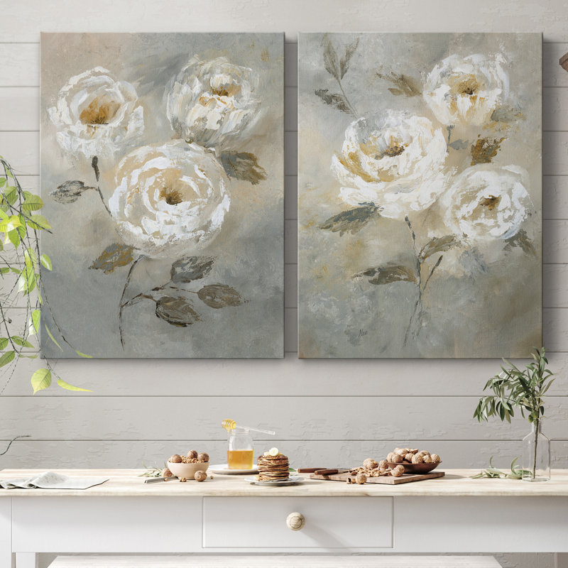 «Soft and Bold I», ensemble de 2 reproductions d'art, Pas de tapis, H 12 po x l 16 po x P 1 po, Toile tendue
