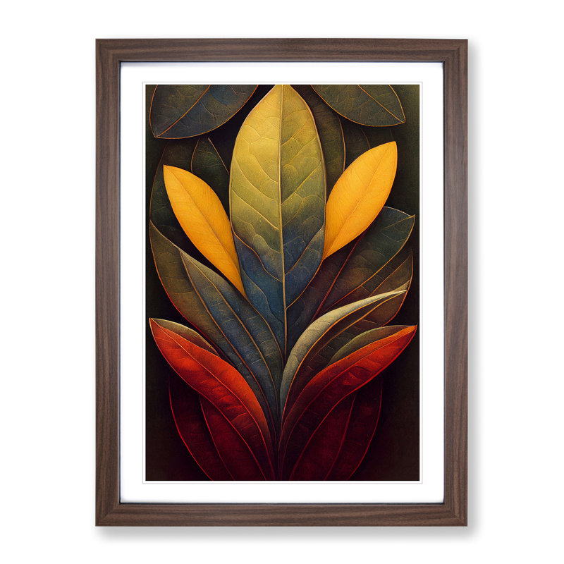 XC1022-178X A Virtuous Leaves - Wrapped Canvas Print, 34cm H x 25cm W x 2cm D, Walnut
