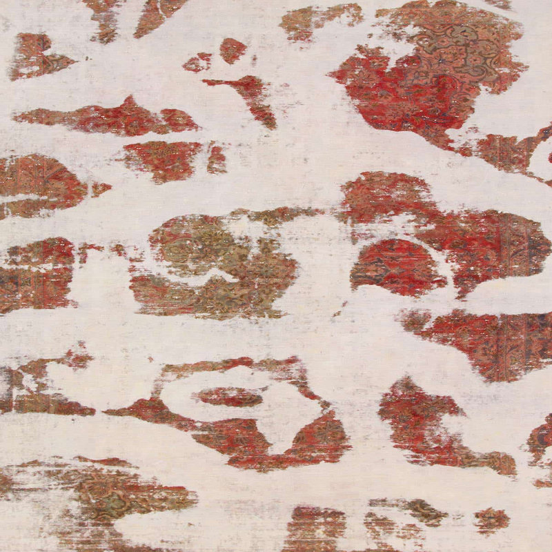 Tapis beige en laine Power Loom, Carré 8 pi