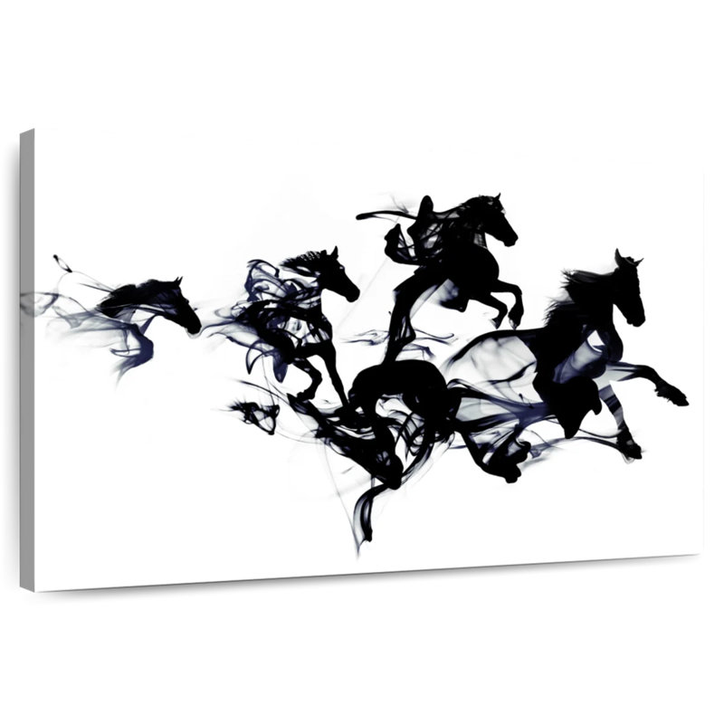 Black Horses, 16" H x 24" W